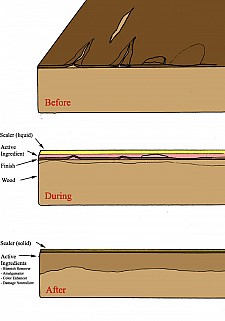 Wood Elixir cleans, rejuvenates and protects in Just One Step!